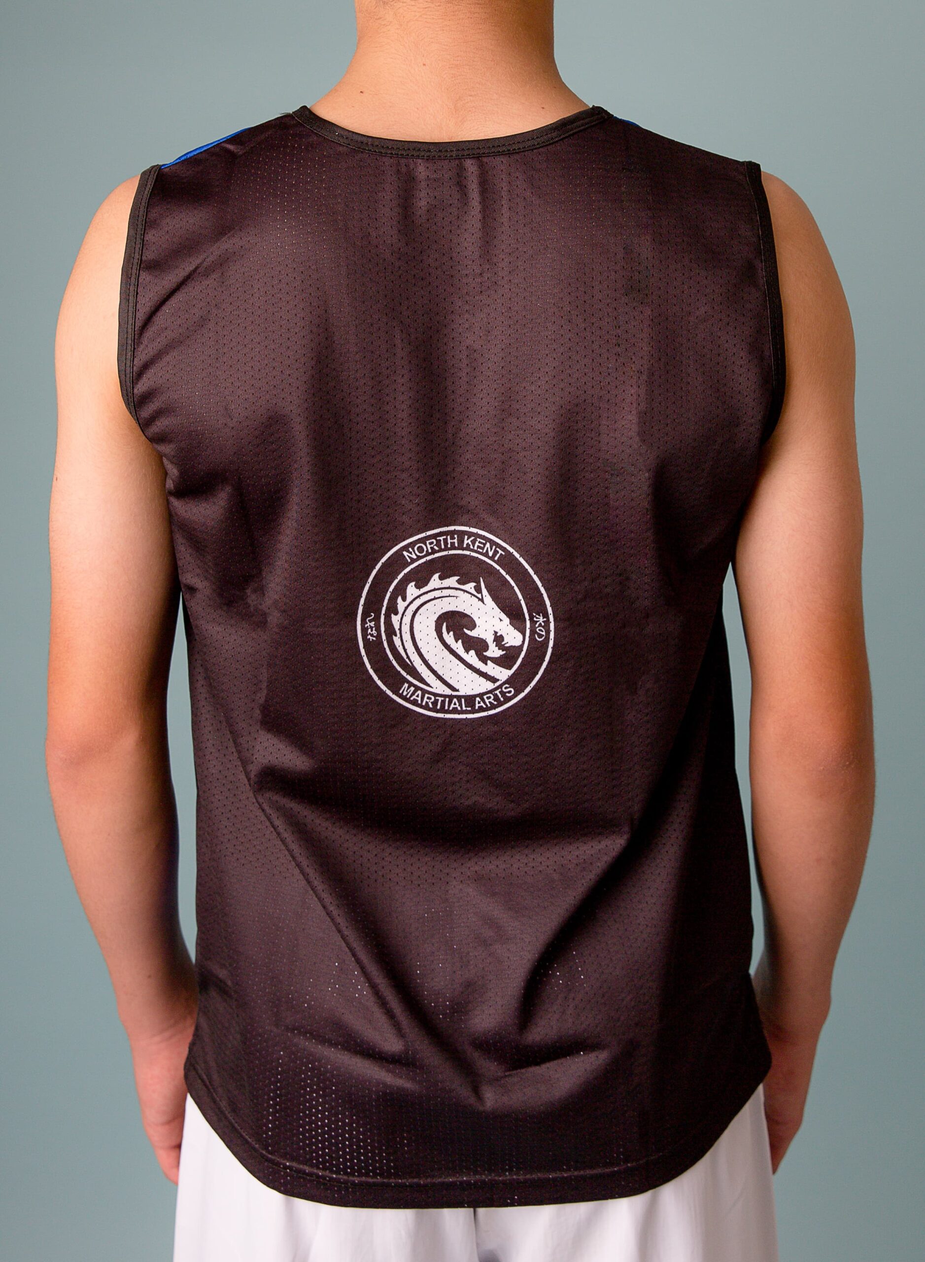NKMA Men Boys Vest - Rear close up